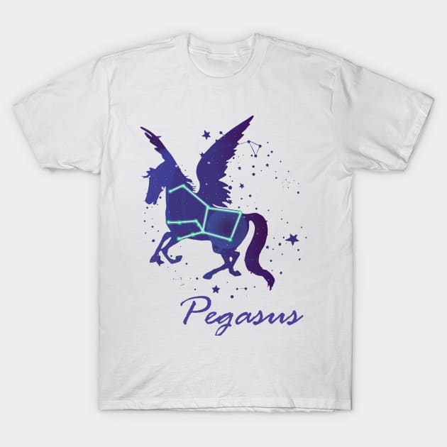 Pegasus Constellation T-Shirt by TheUnknown93